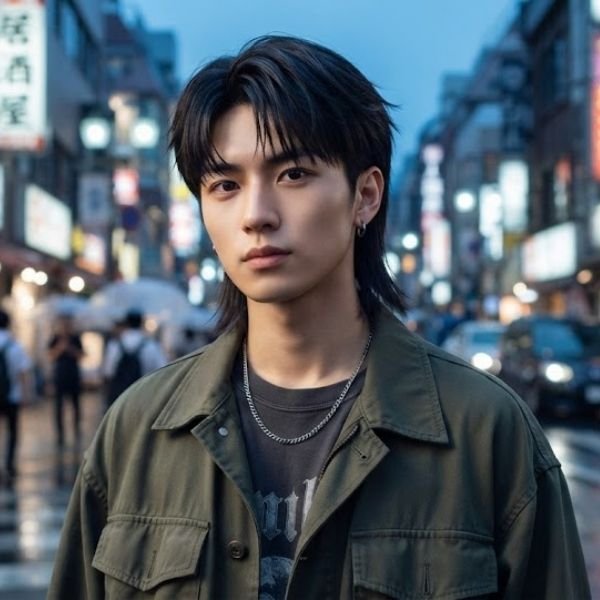 Asian Straight Mullet