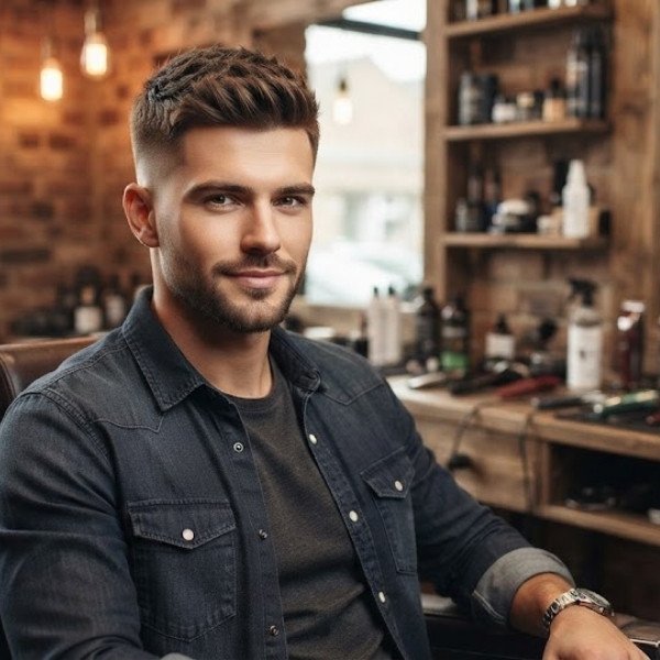 Drop Low Fade Crew Cut