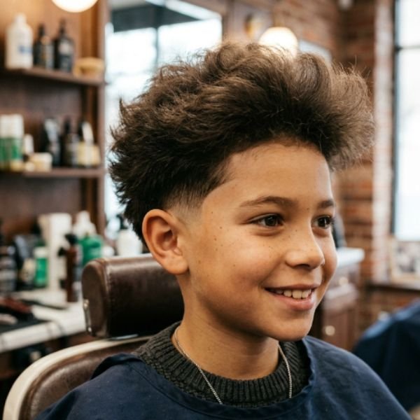 Burst Fade with Hard Part