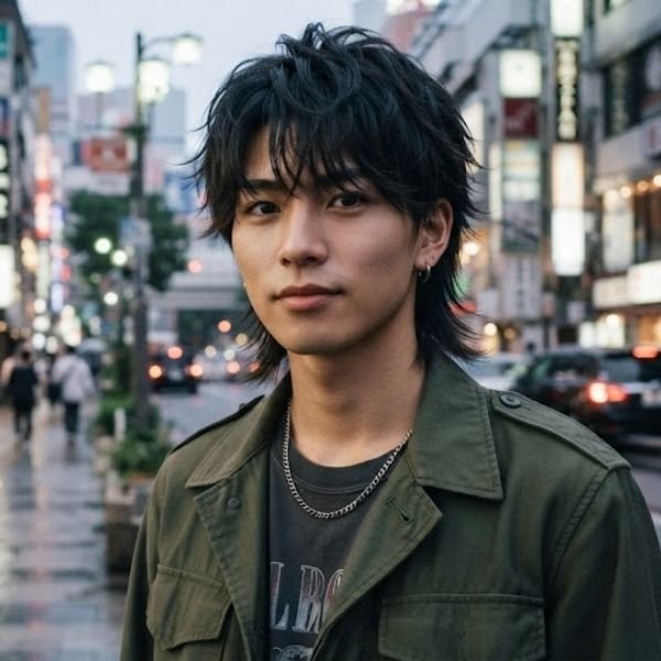 Asian Layered Mullet