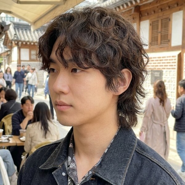 Korean-Inspired Wavy Mullet