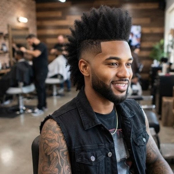  Long Burst Fade Mohawk