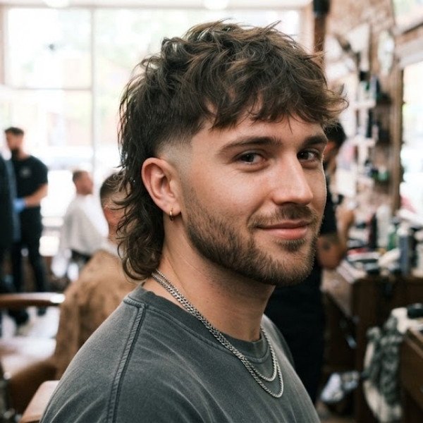 Low Fade Modern Mullet