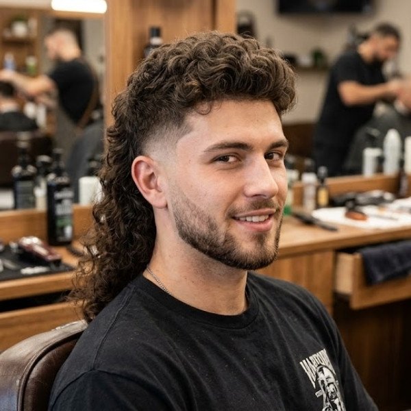 Low Taper Mullet Fade