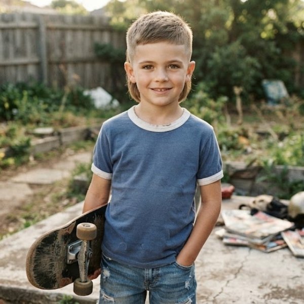 Short Mullet Haircut Boy