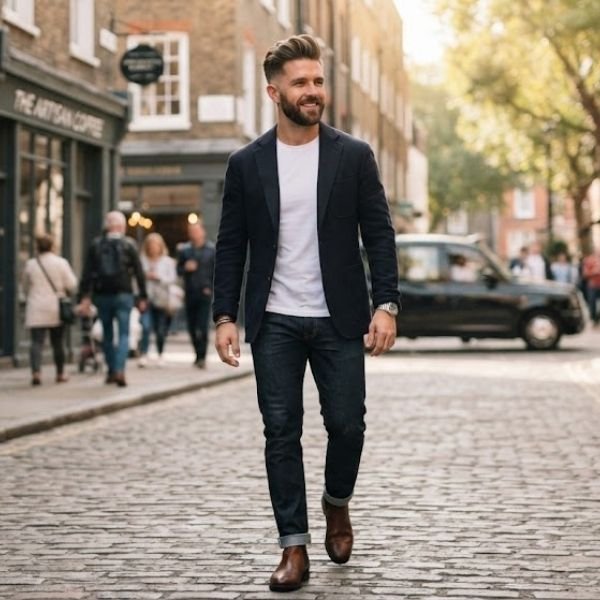 Short Quiff with Low Taper Fade