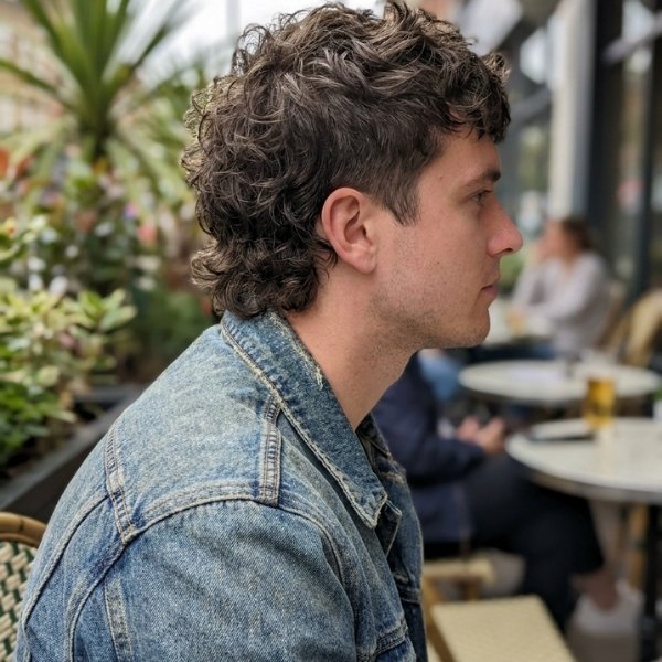 Short Wavy Mullet Men