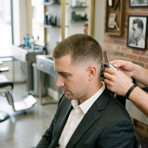 12 Guard Buzz Cut Low Taper For a Professional Appearance