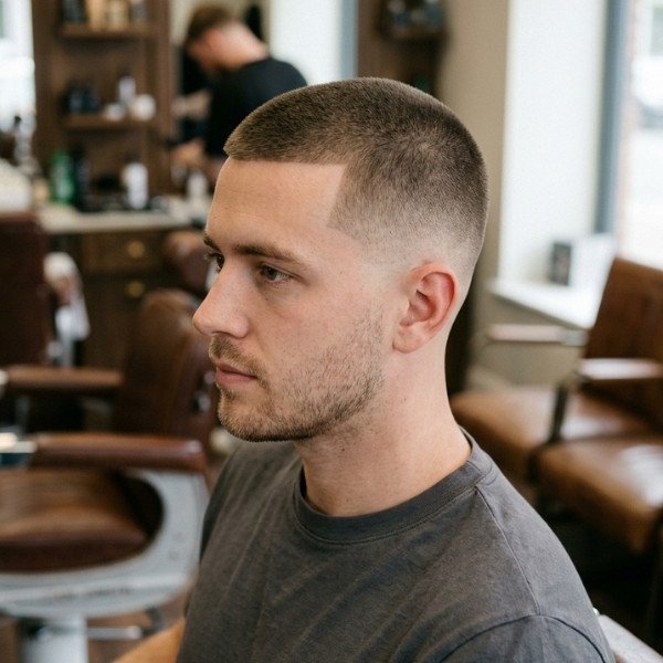 16 Guard Buzz Cut with Mid Taper for a Balanced Appearance