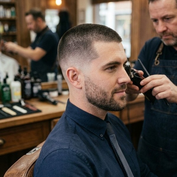 16 Guard Buzz Cut with Taper for a Professional Look