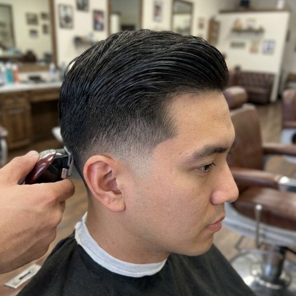 Classic Straight Burst Fade